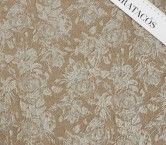 Jacquard floral lamÉ beige